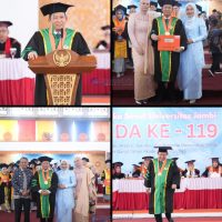 BBS Bupati Muaro Jambi Terima gelar Doktor pada wisuda ke 119 UNJA